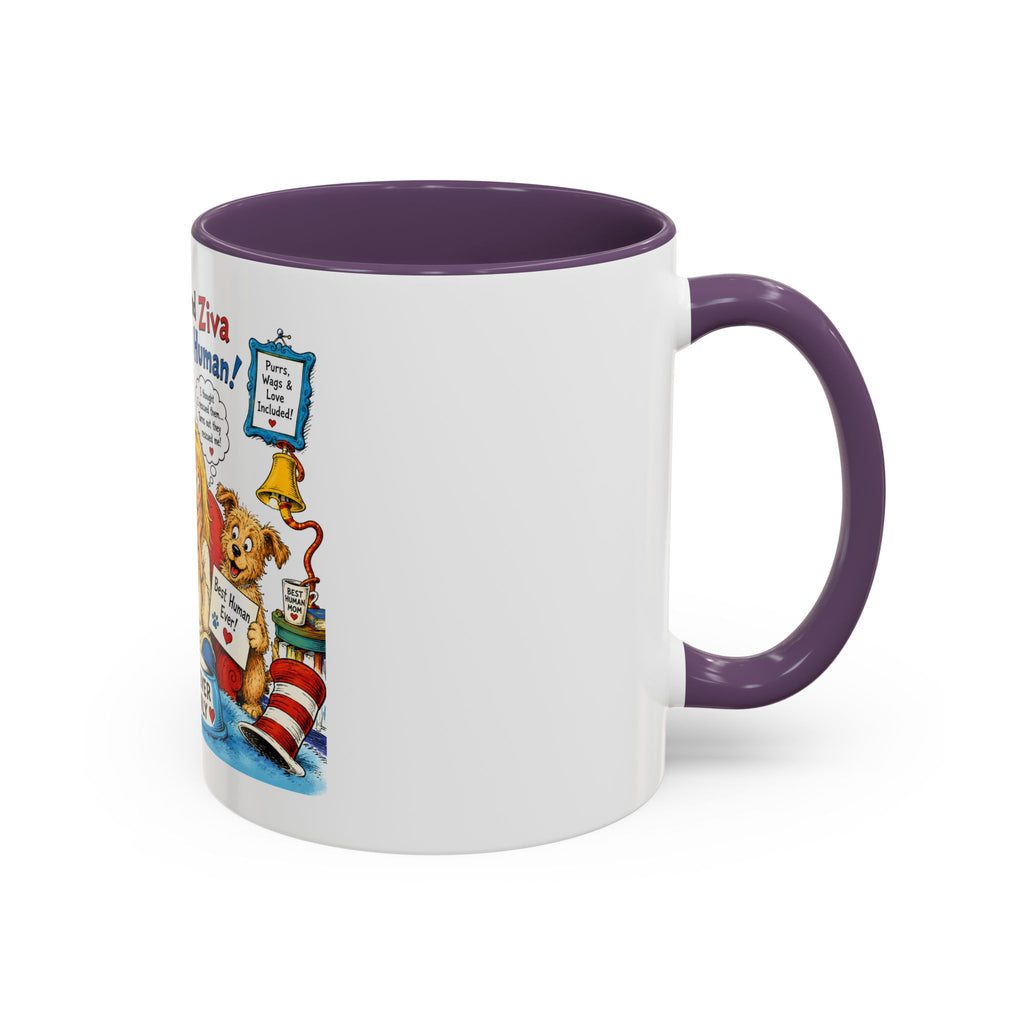 Adopt a Human Coffee Mug - 'Gibs and Ziva Adopt a Human' Cute Pet Rescue Design (11/15oz)