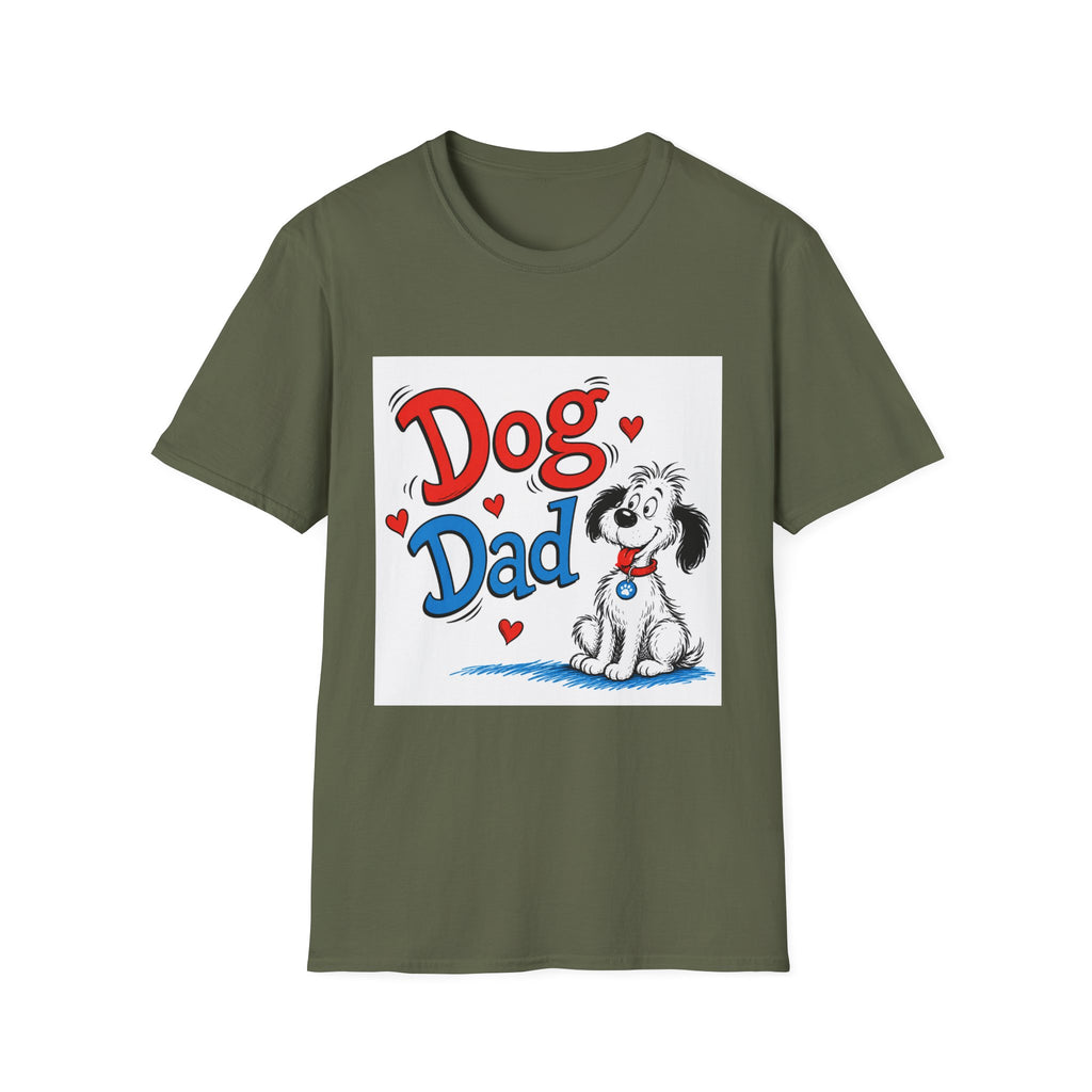 Dog Dad T-Shirt — Cute Cartoon Pup Fathers Day Gift