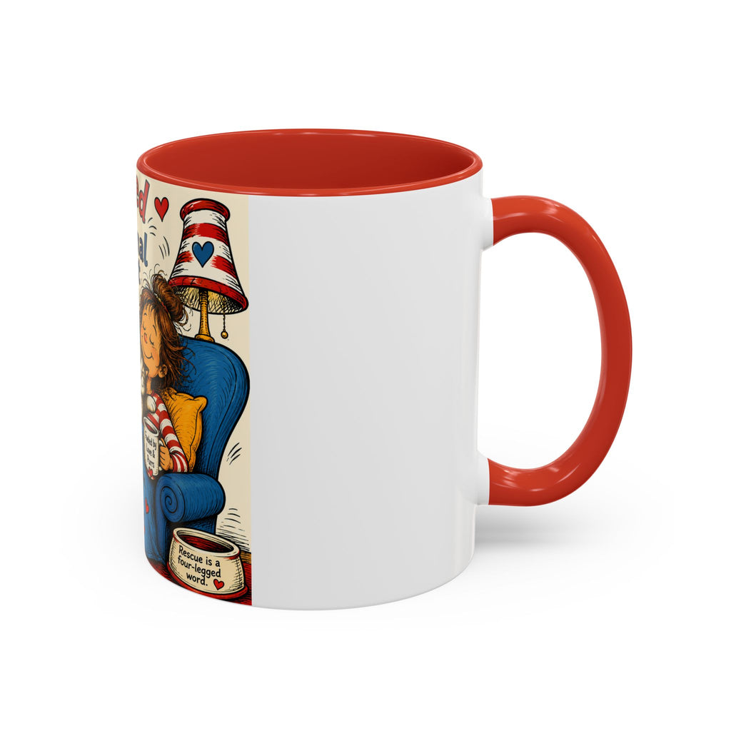 Rescued by My Emotional Support Cat Coffee Mug – 11/15oz Accent Mug