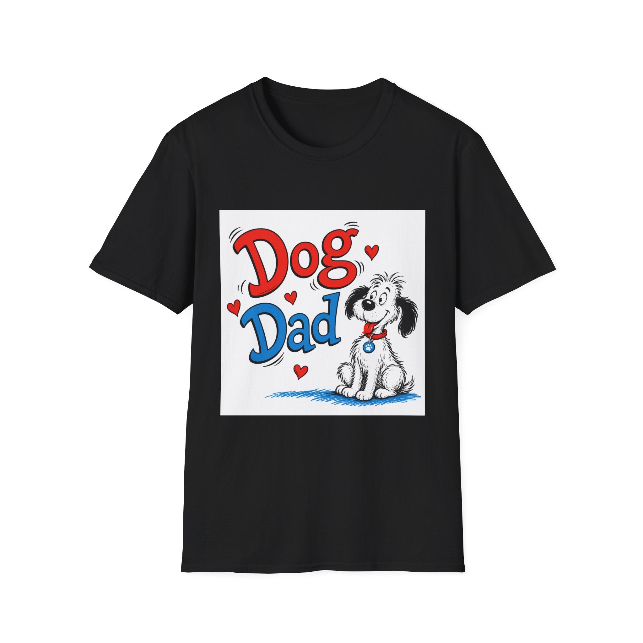Dog Dad T-Shirt — Cute Cartoon Pup Fathers Day Gift
