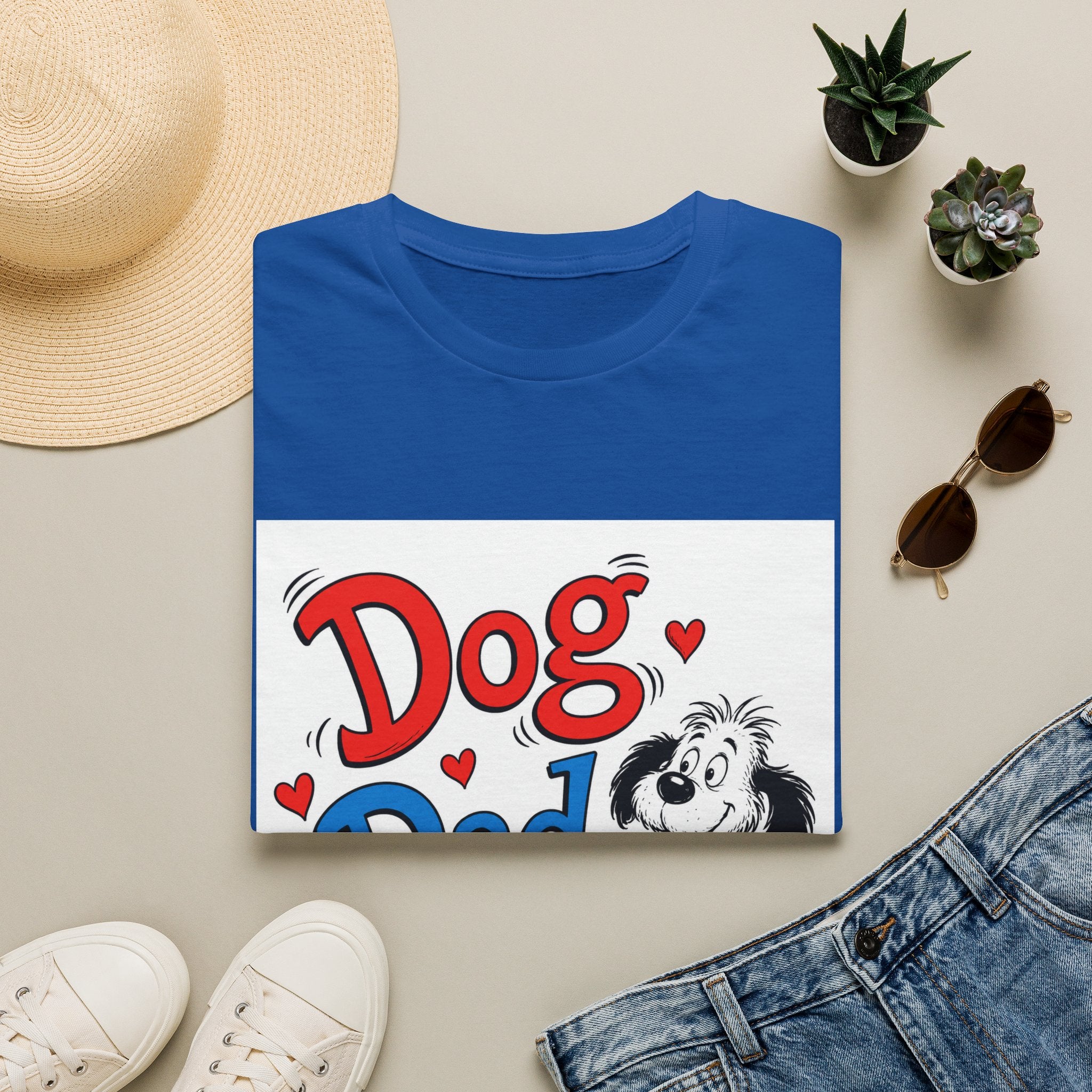 Dog Dad T-Shirt — Cute Cartoon Pup Fathers Day Gift