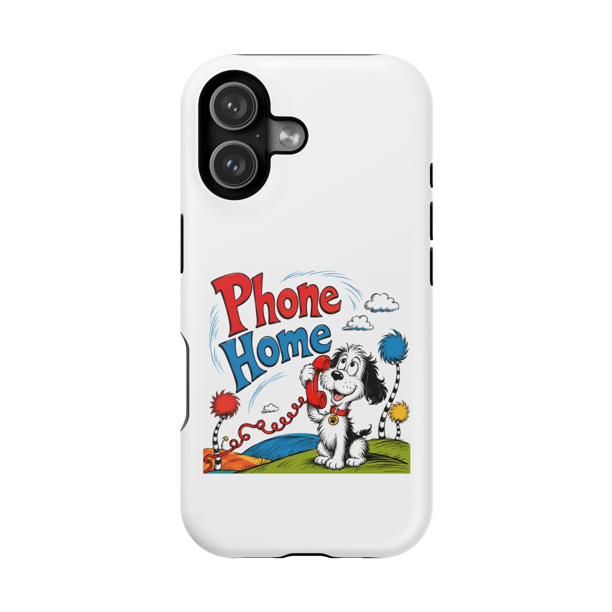 Phone Home Phone Case — Cute Dog Retro Graphic Magnetic Impact-Resistant Case