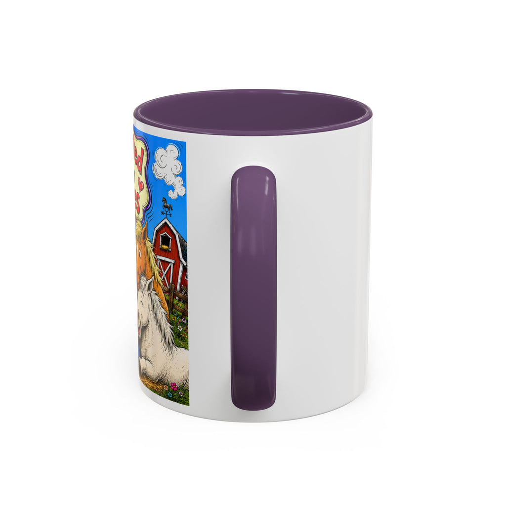 Adopted by My Horses Coffee Mug — Cute Farm Animal Gift (11/15oz)