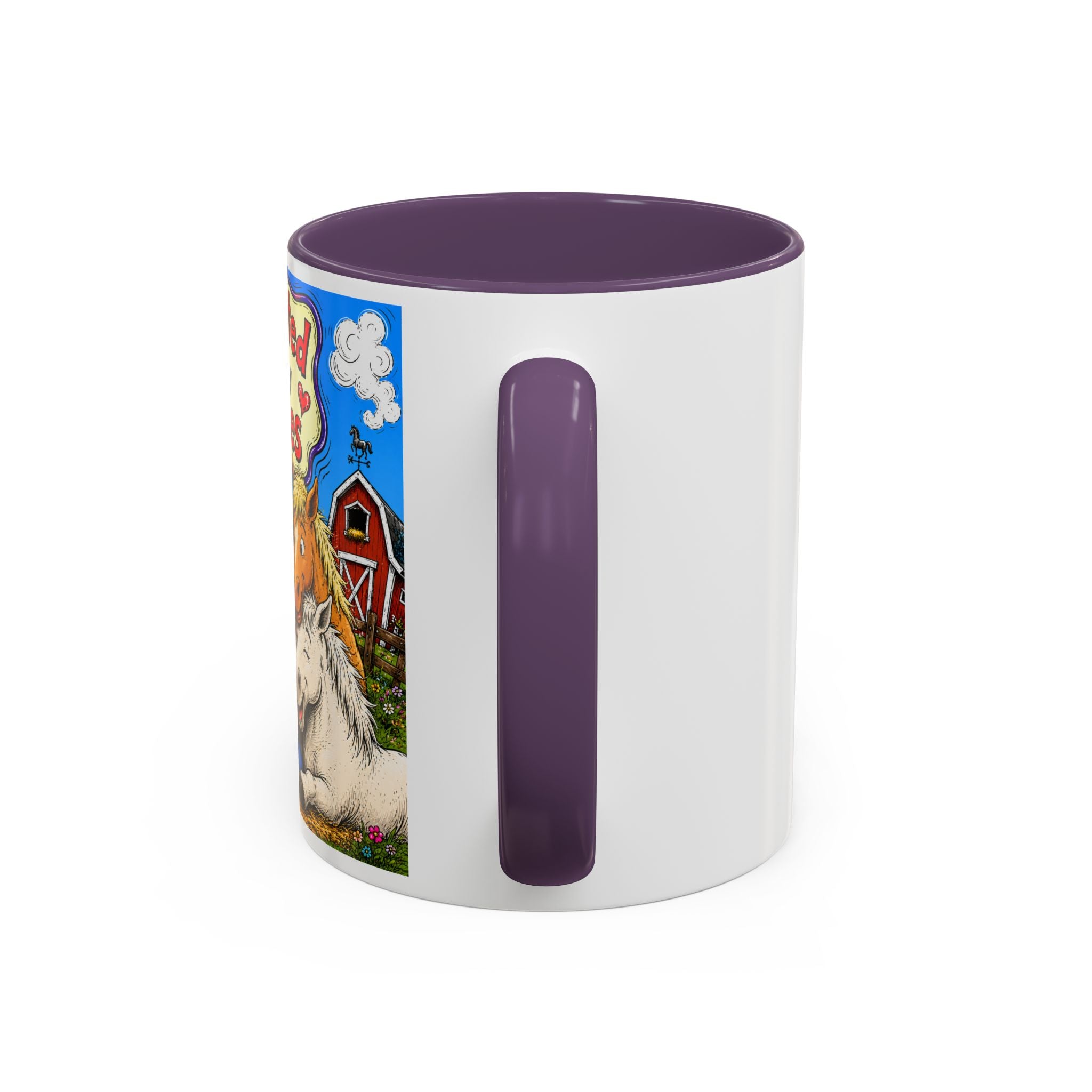 Adopted by My Horses Coffee Mug — Cute Farm Animal Gift (11/15oz)