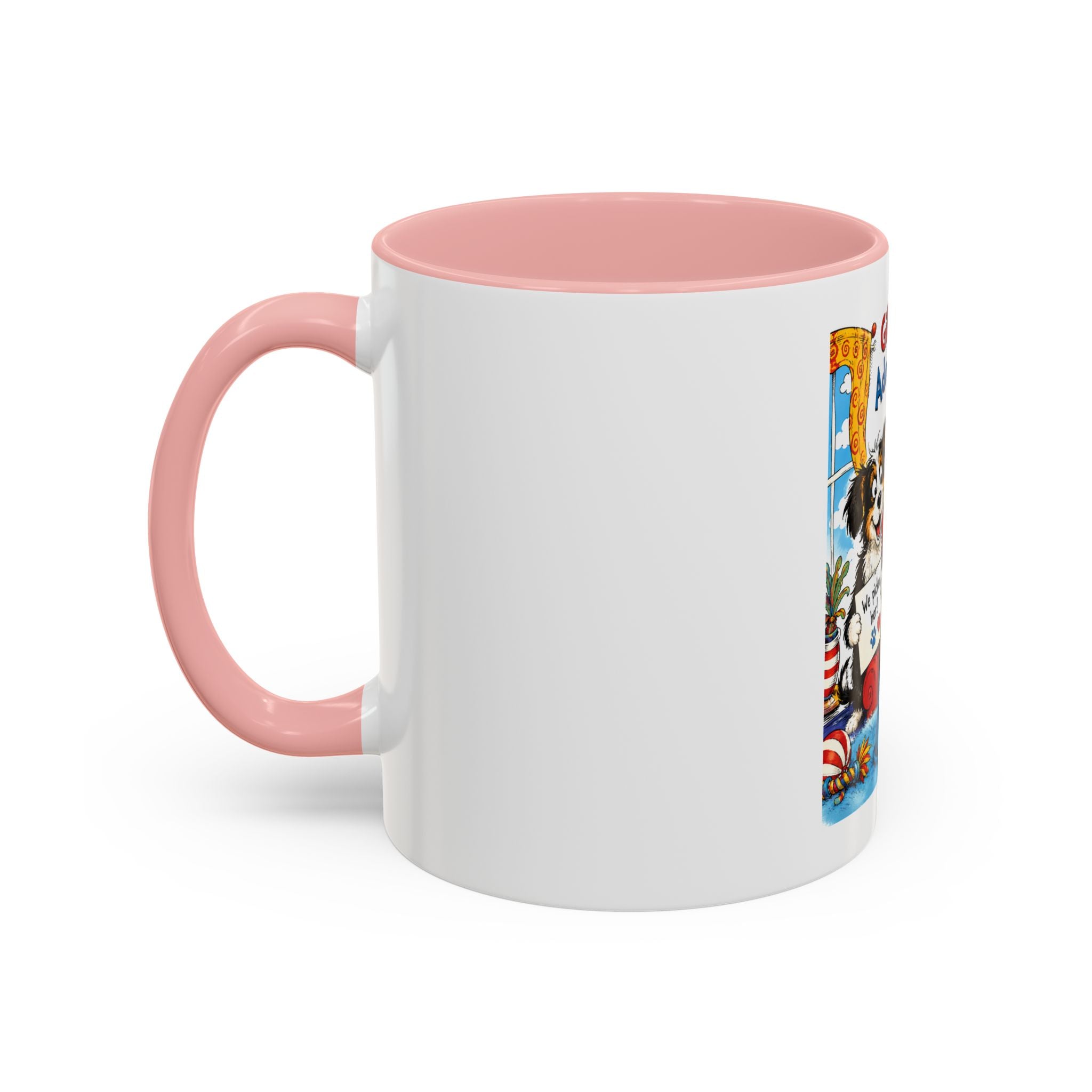 Adopt a Human Coffee Mug - 'Gibs and Ziva Adopt a Human' Cute Pet Rescue Design (11/15oz)
