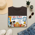 Adopt a Human Graphic T-Shirt — 'Gibs and Ziva Adopt a Human!'