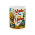 Adopted by My Goose Ceramic Mug – Whimsical Farmhouse Gift (11oz & 15oz)