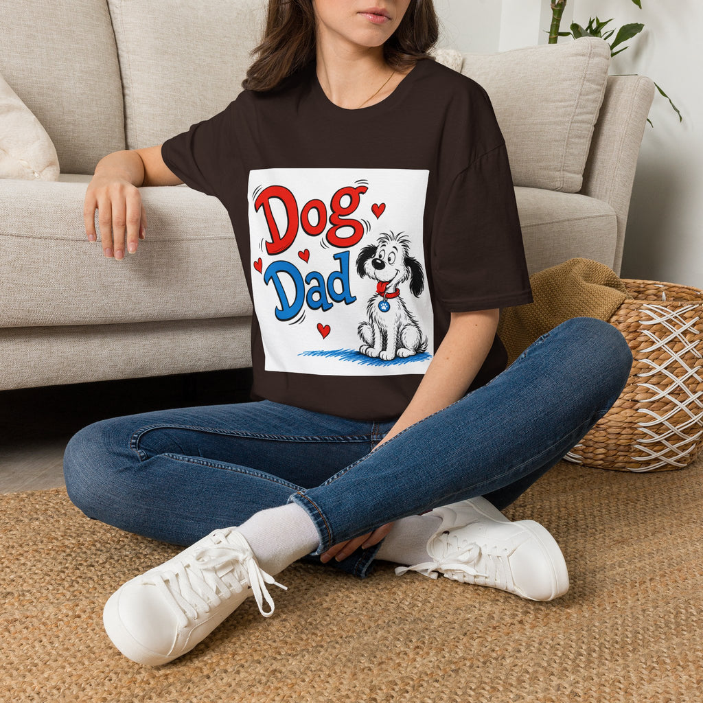 Dog Dad T-Shirt — Cute Cartoon Pup Fathers Day Gift