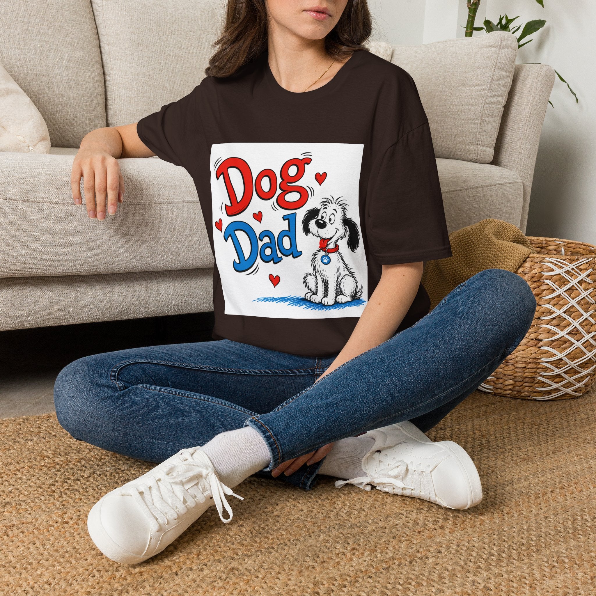 Dog Dad T-Shirt — Cute Cartoon Pup Fathers Day Gift
