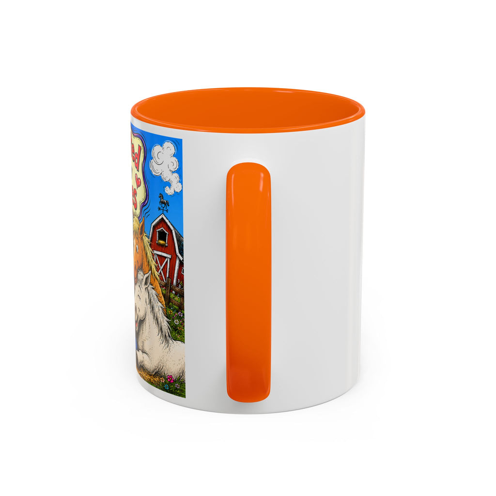 Adopted by My Horses Coffee Mug — Cute Farm Animal Gift (11/15oz)