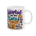 Ceramic Mug - "Adopt a Cat or Dog" Cute Rescue Pets Coffee Mug