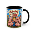 Adopted by My Pigs Coffee Mug — Cute Farmhouse Pig Lover Gift (11/15 oz)