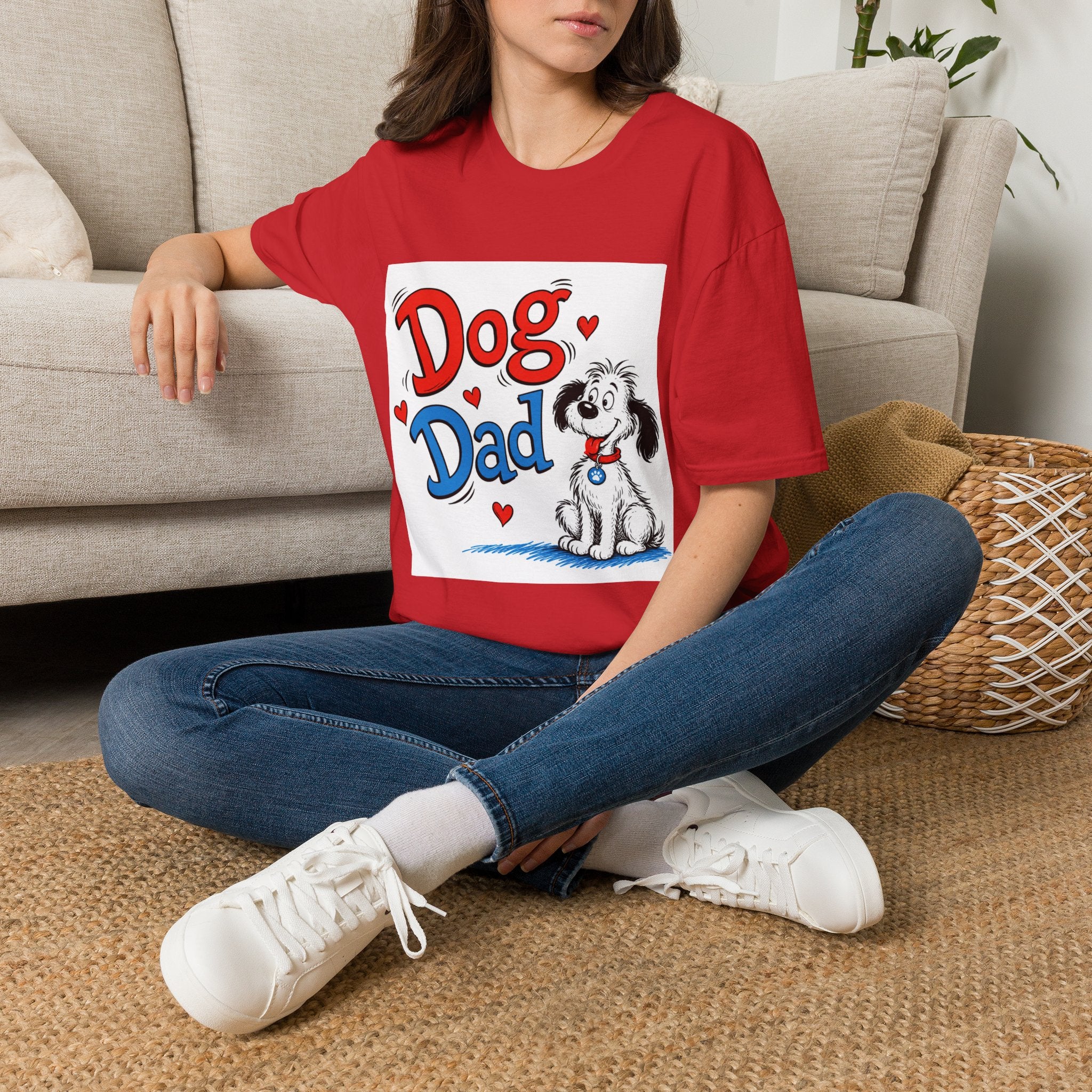 Dog Dad T-Shirt — Cute Cartoon Pup Fathers Day Gift