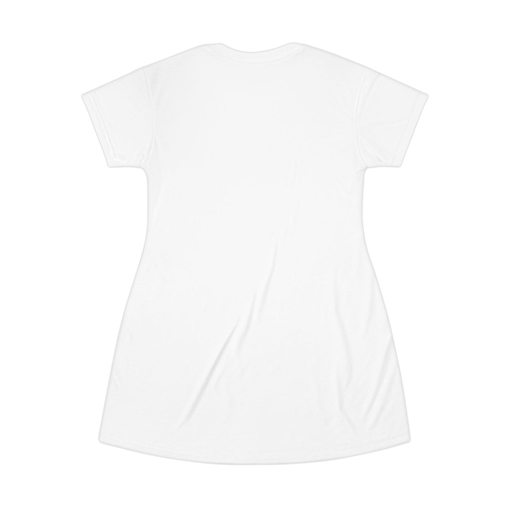 Adopted by My Cats T-Shirt Dress — Cute Cat Mom Graphic Dress