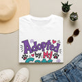 T-Shirt — "Adopted by My Cats Best Day Ever" Cute Cat Lover Tee