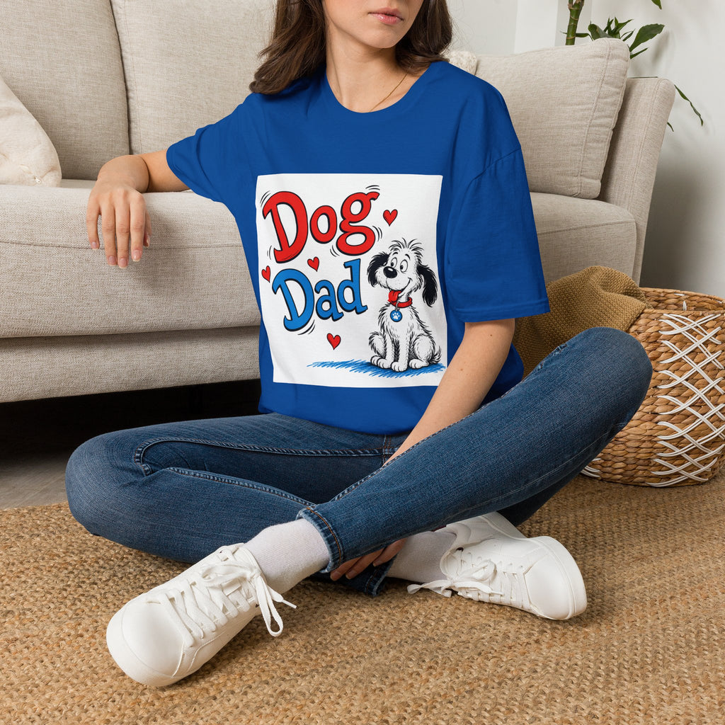 Dog Dad T-Shirt — Cute Cartoon Pup Fathers Day Gift