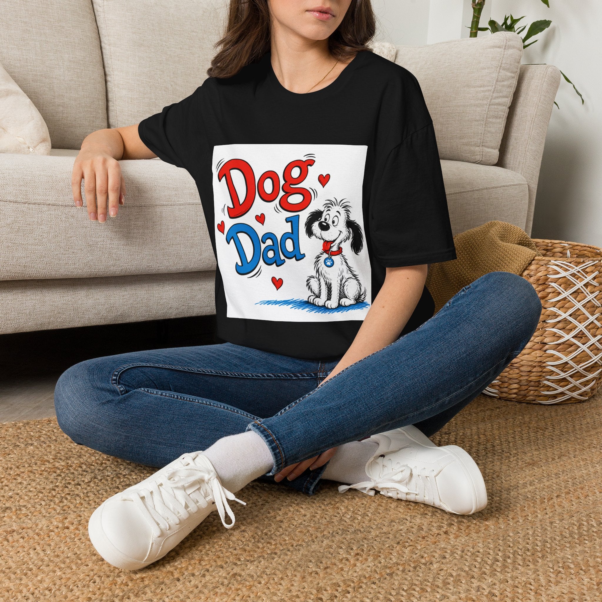 Dog Dad T-Shirt — Cute Cartoon Pup Fathers Day Gift