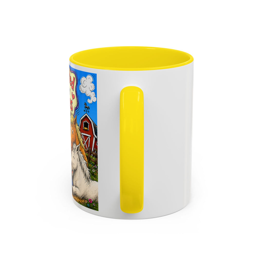 Adopted by My Horses Coffee Mug — Cute Farm Animal Gift (11/15oz)