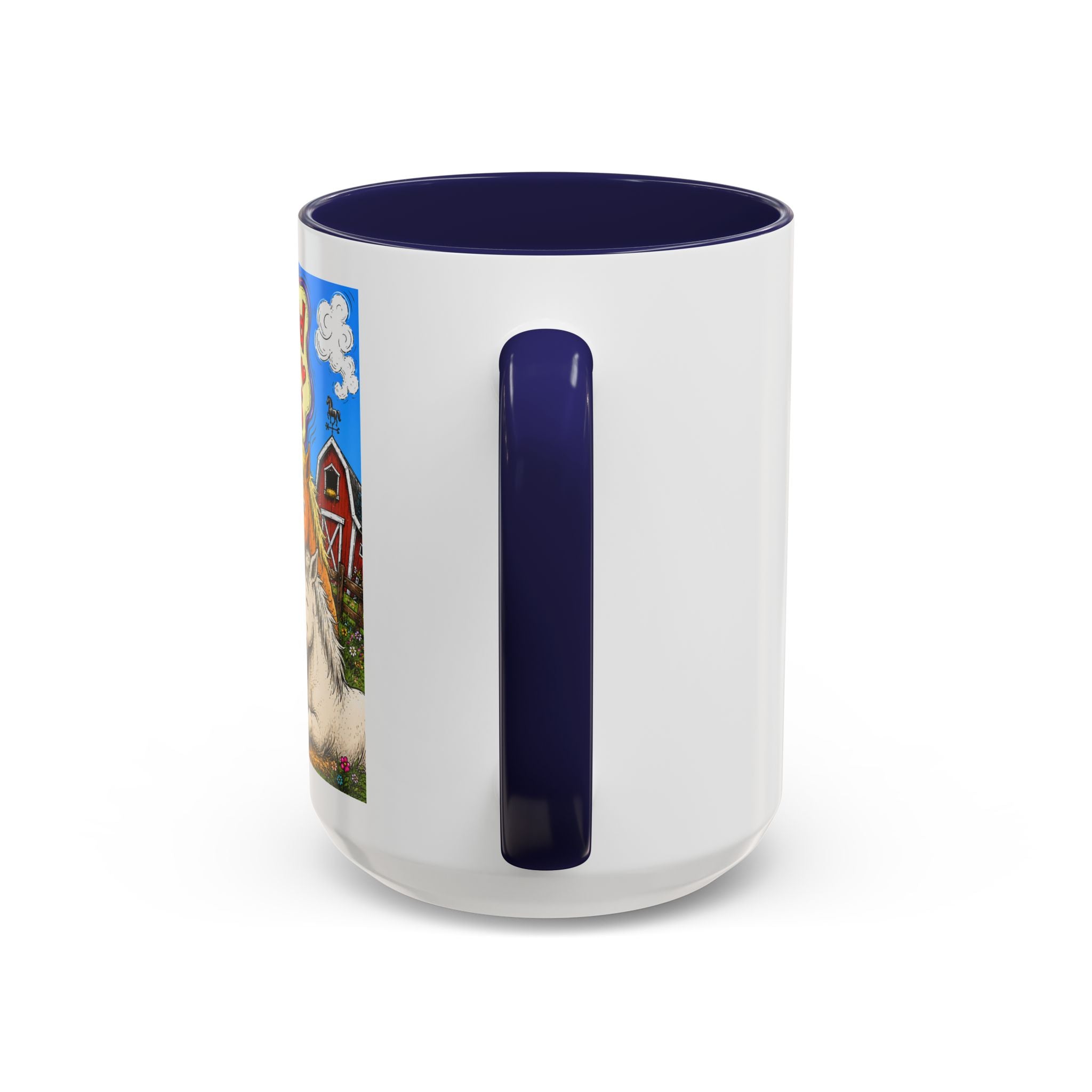 Adopted by My Horses Coffee Mug — Cute Farm Animal Gift (11/15oz)