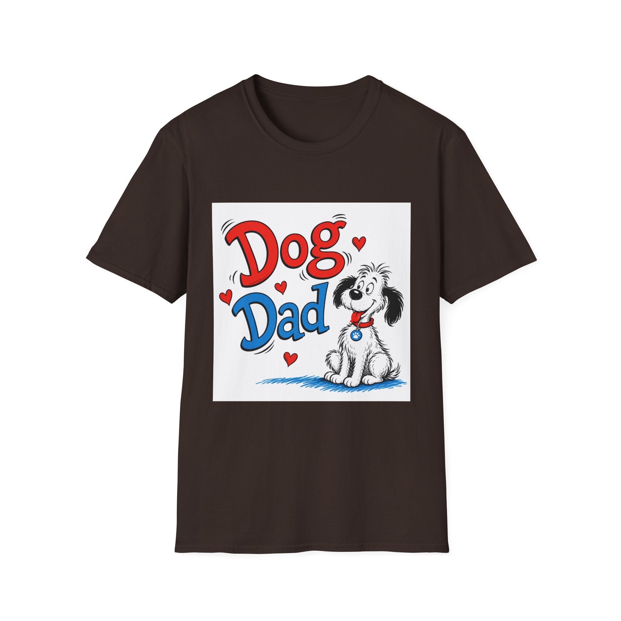 Dog Dad T-Shirt — Cute Cartoon Pup Fathers Day Gift