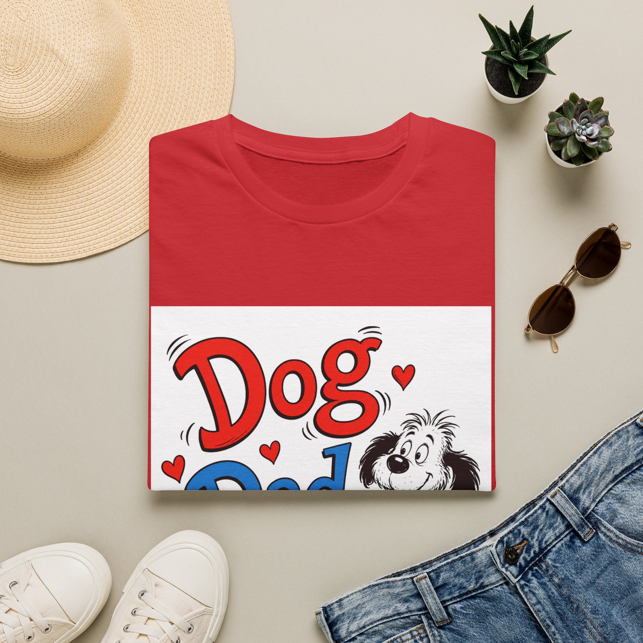 Dog Dad T-Shirt — Cute Cartoon Pup Fathers Day Gift