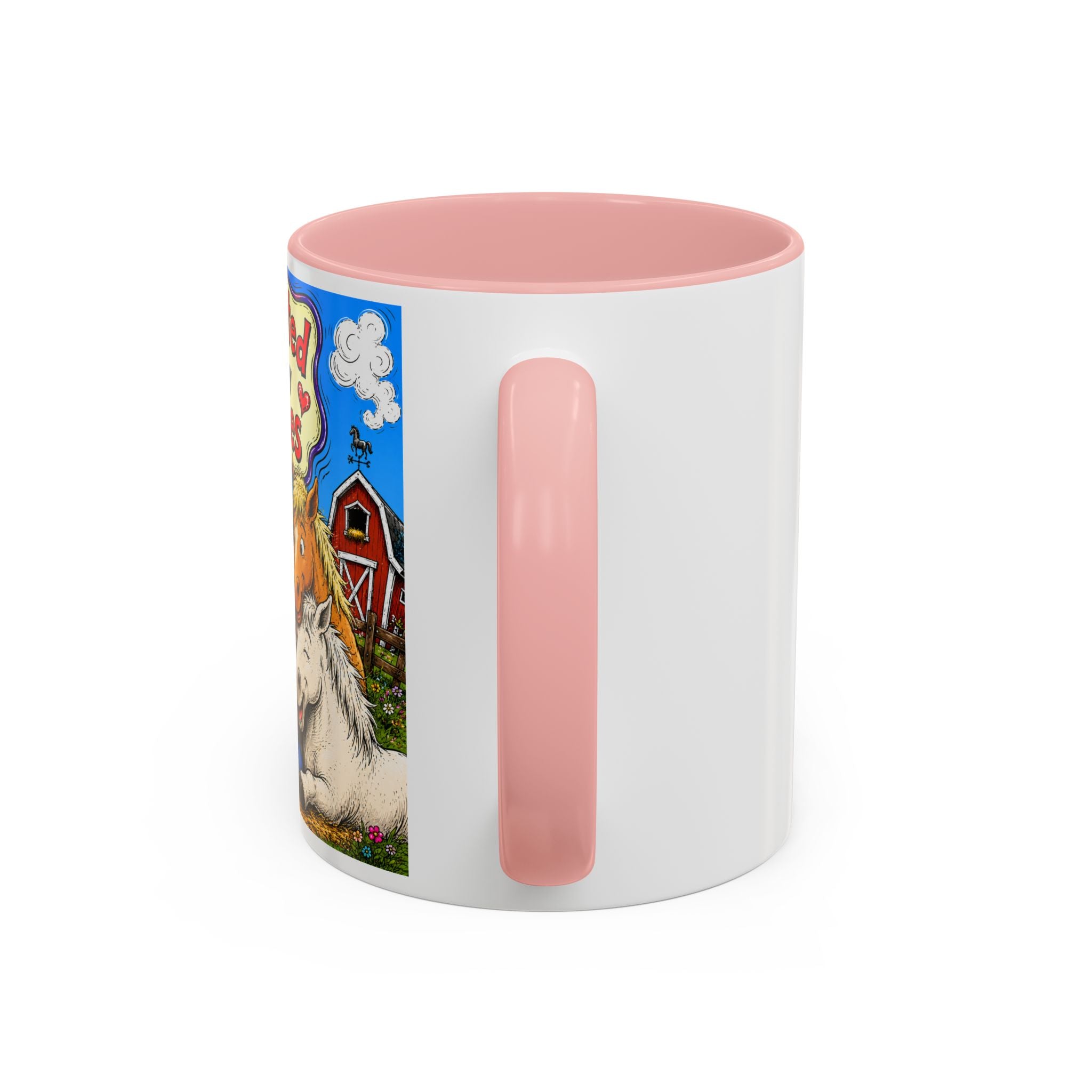 Adopted by My Horses Coffee Mug — Cute Farm Animal Gift (11/15oz)