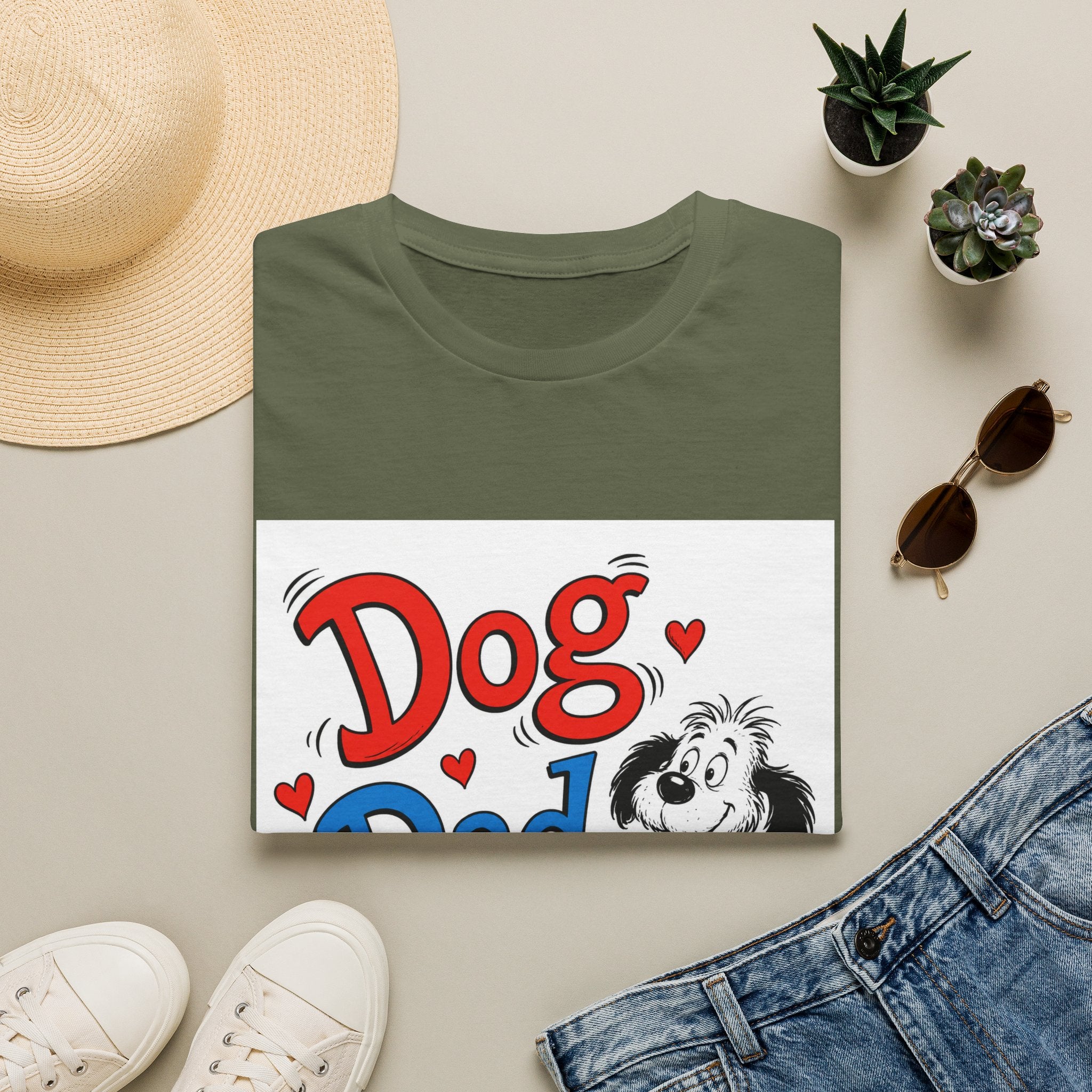 Dog Dad T-Shirt — Cute Cartoon Pup Fathers Day Gift