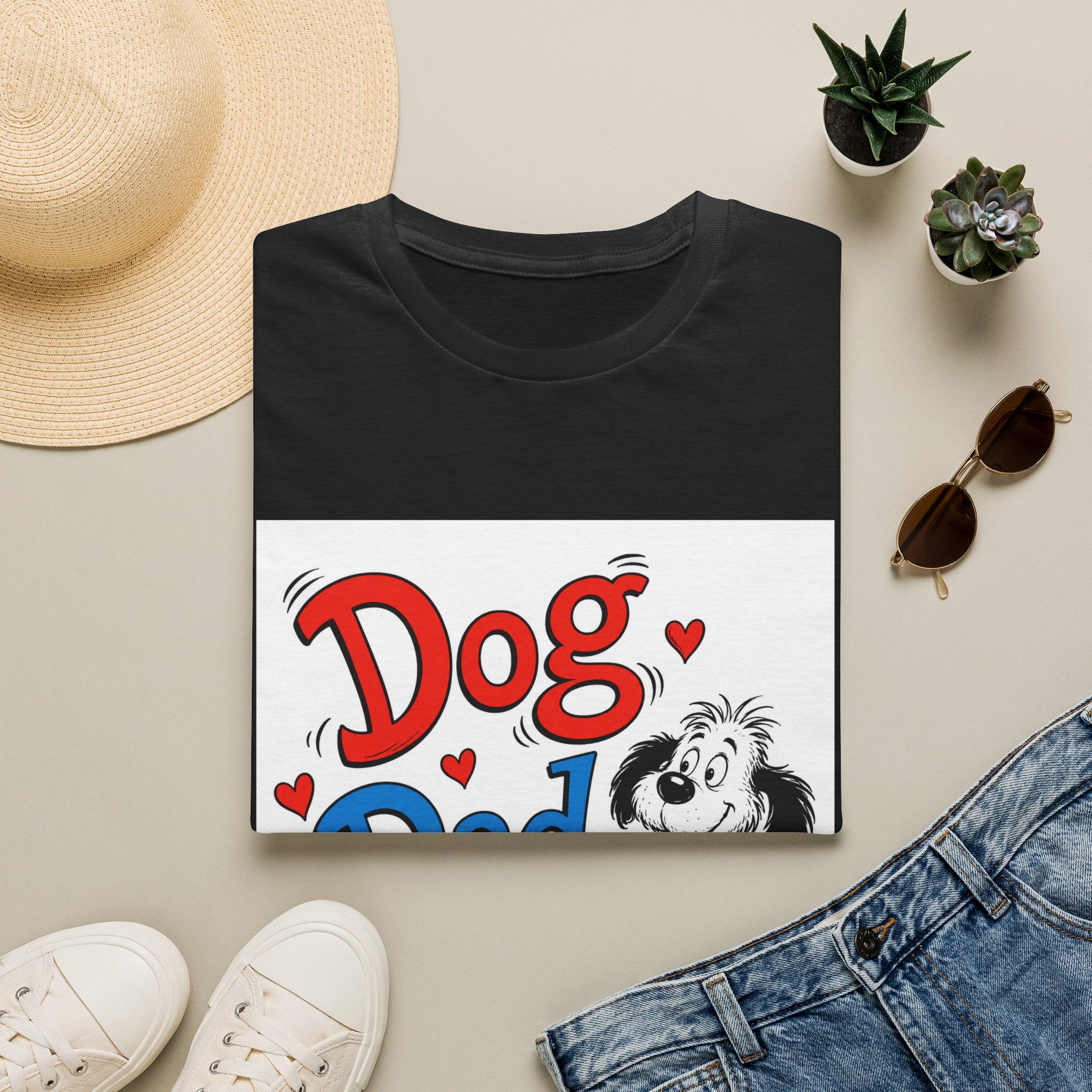 Dog Dad T-Shirt — Cute Cartoon Pup Fathers Day Gift