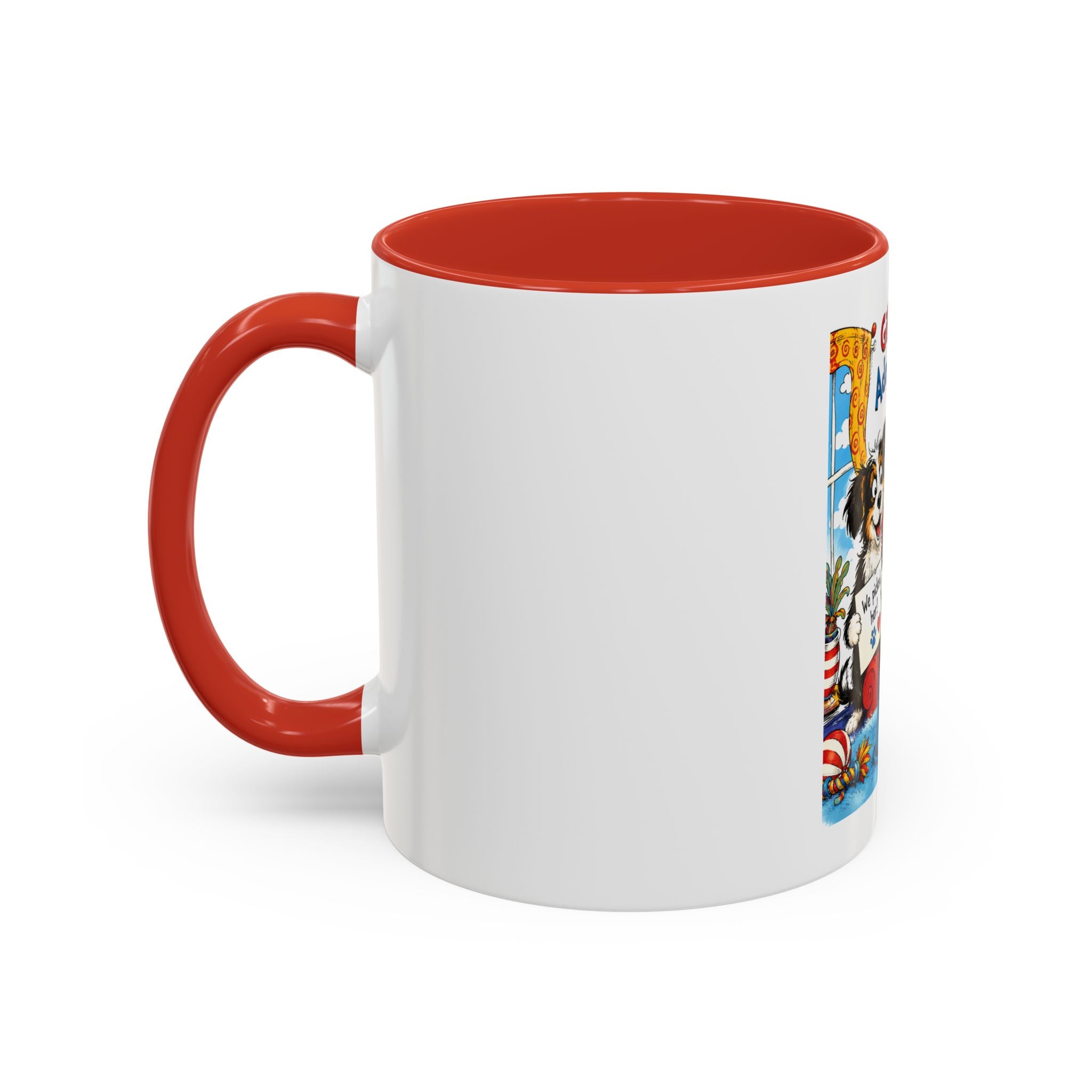 Adopt a Human Coffee Mug - 'Gibs and Ziva Adopt a Human' Cute Pet Rescue Design (11/15oz)