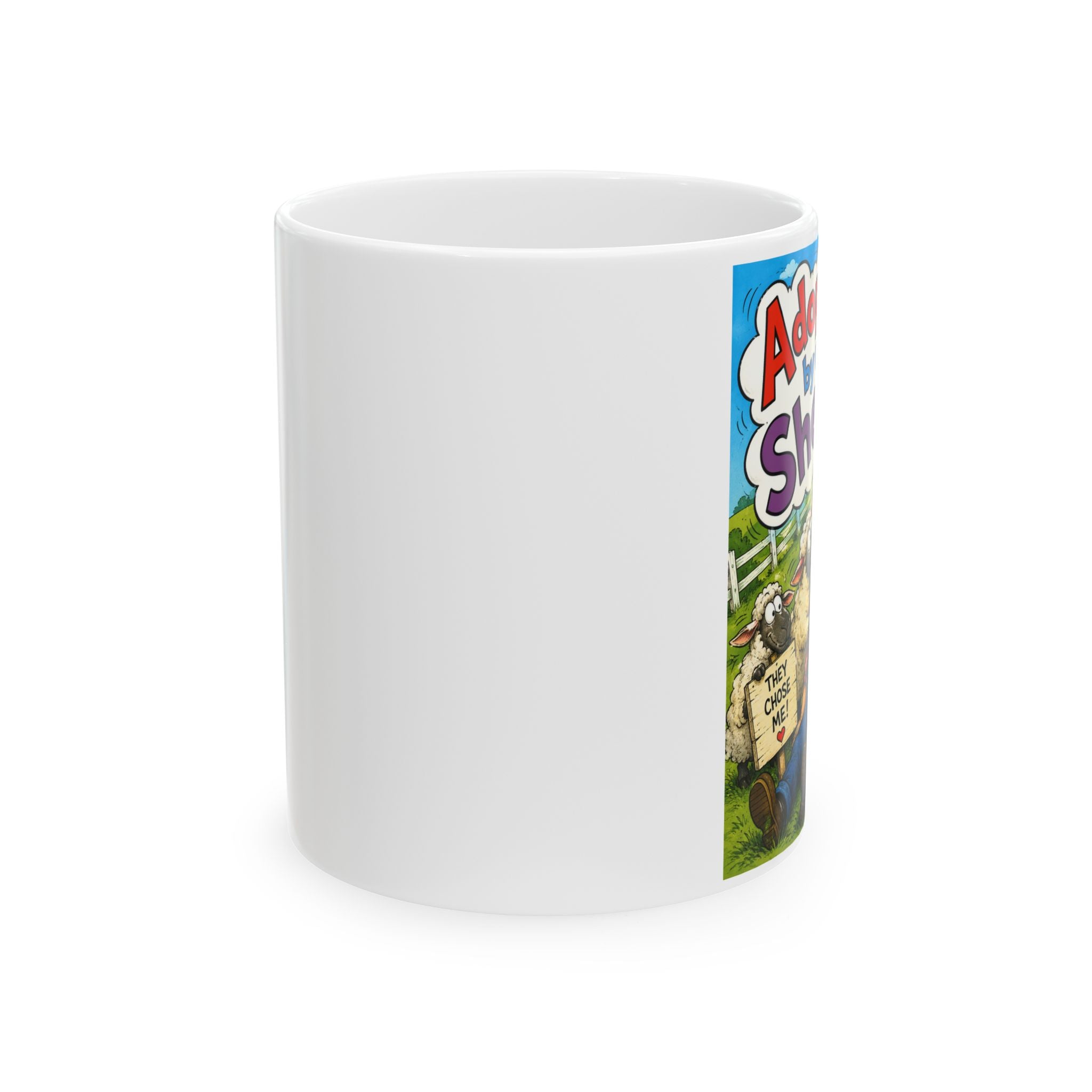 Farm Life Ceramic Mug — 'Aww Shucks' Cute Sheep Farm Coffee Cup (11oz, 15oz)