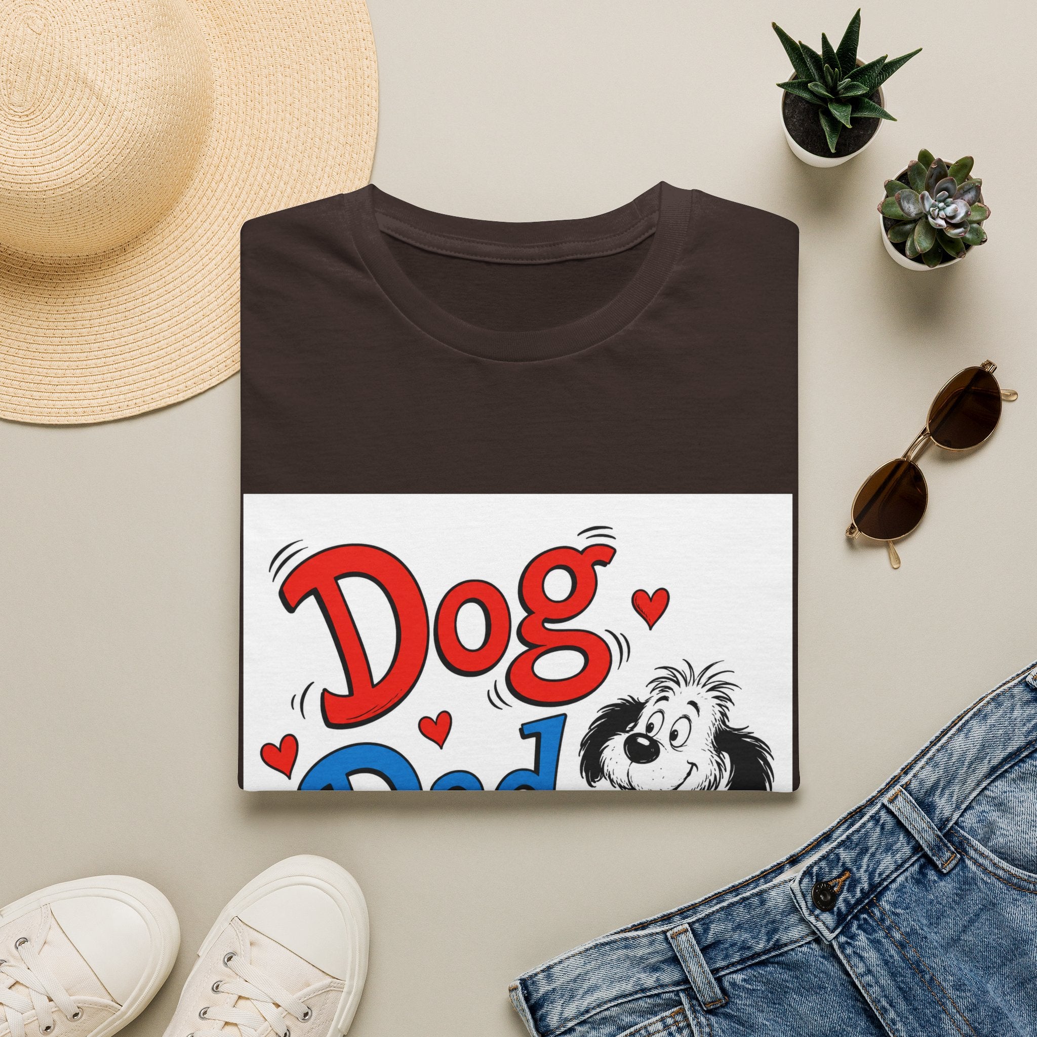 Dog Dad T-Shirt — Cute Cartoon Pup Fathers Day Gift