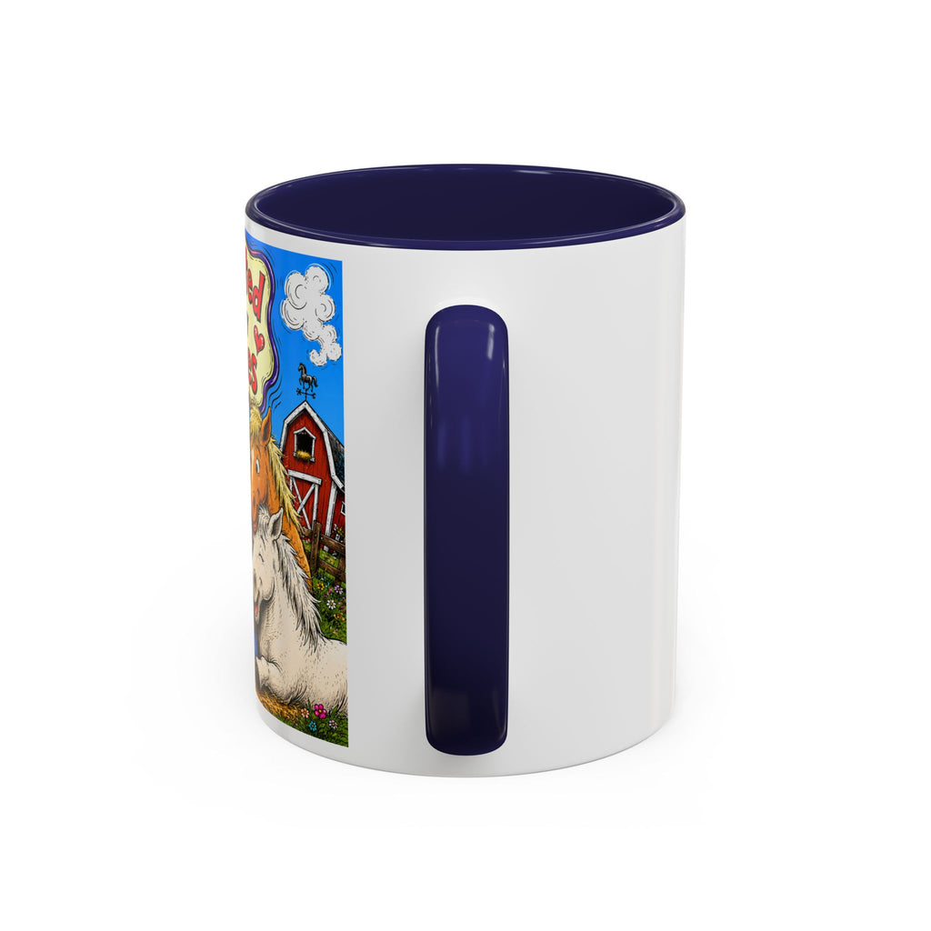 Adopted by My Horses Coffee Mug — Cute Farm Animal Gift (11/15oz)