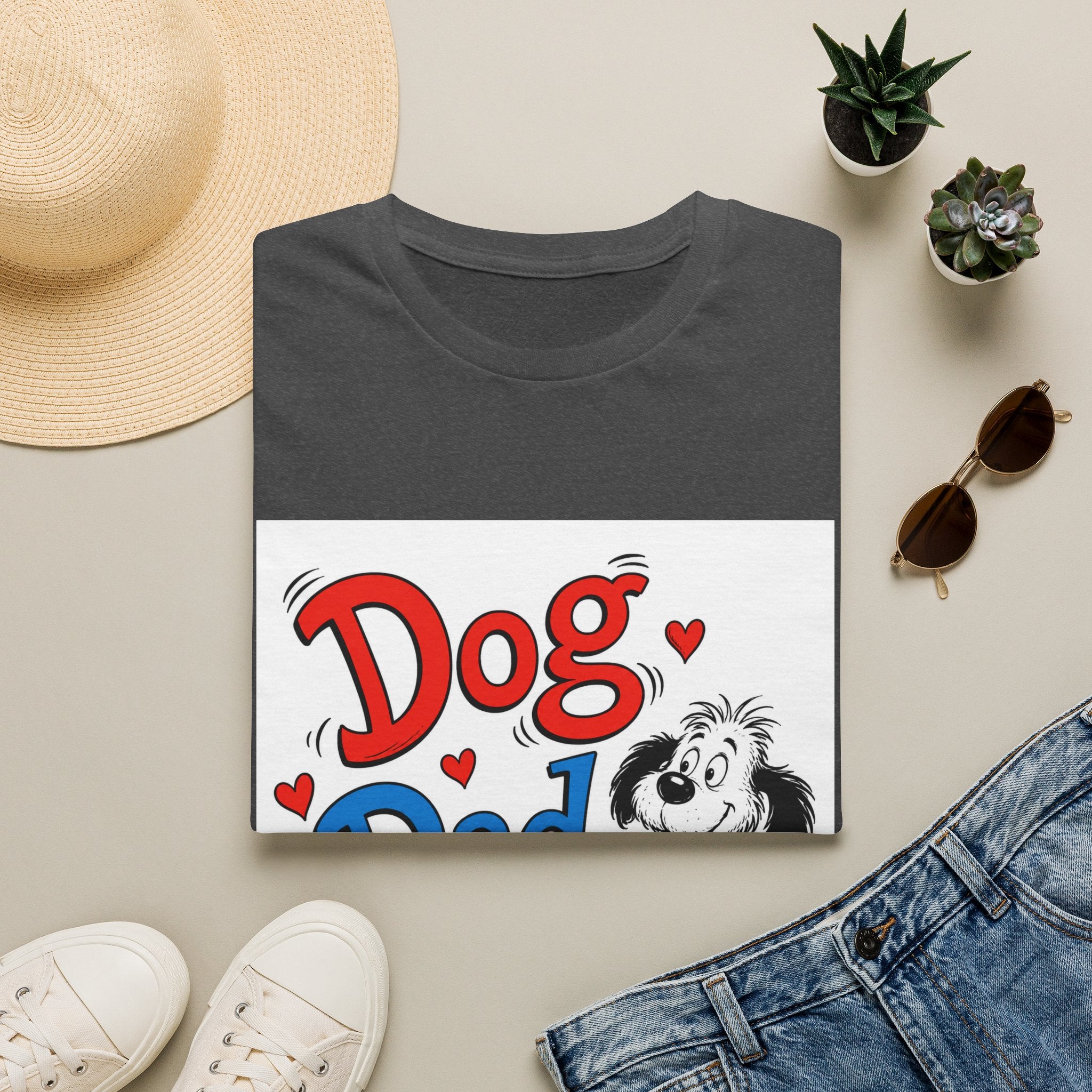 Dog Dad T-Shirt — Cute Cartoon Pup Fathers Day Gift