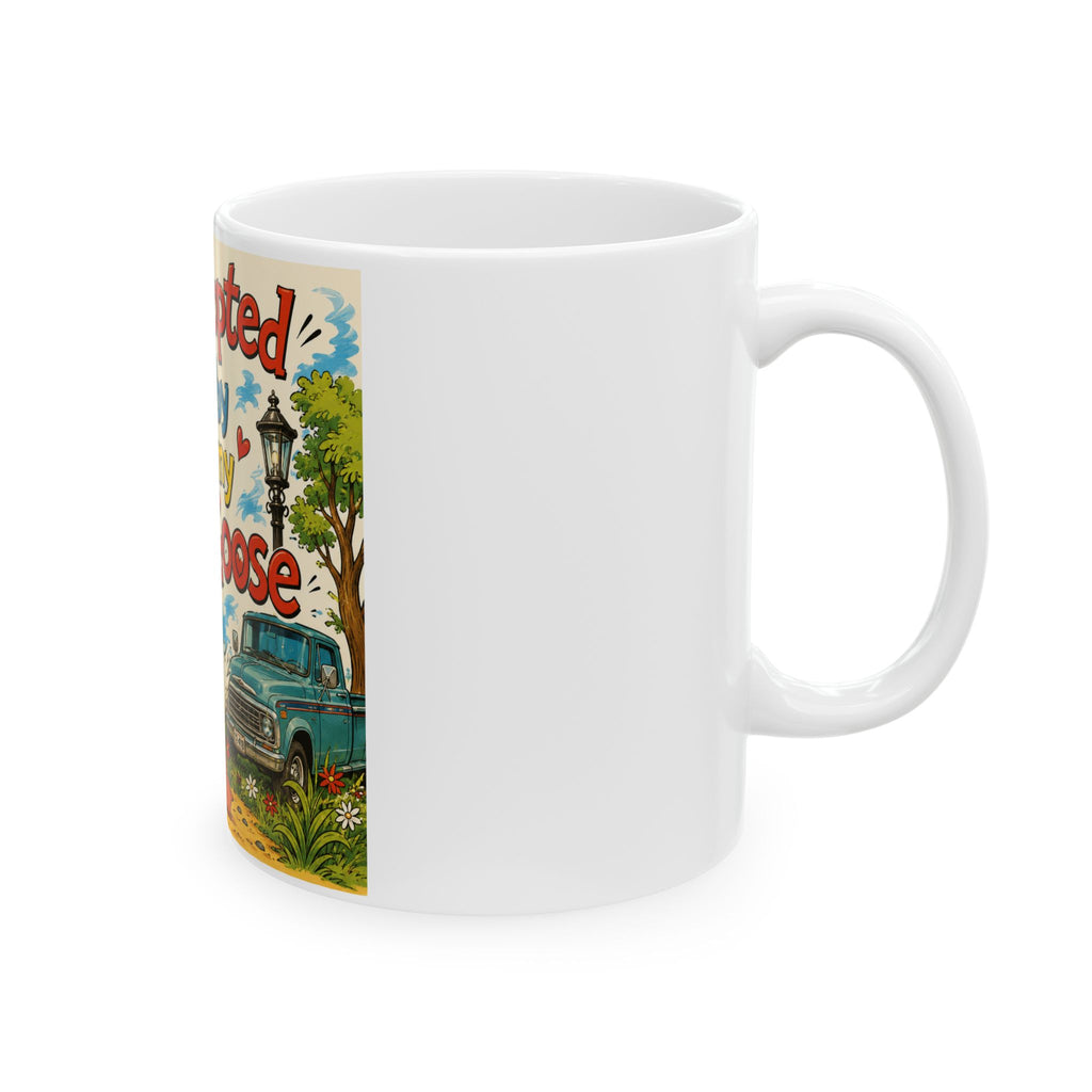 Adopted by My Goose Ceramic Mug – Whimsical Farmhouse Gift (11oz & 15oz)