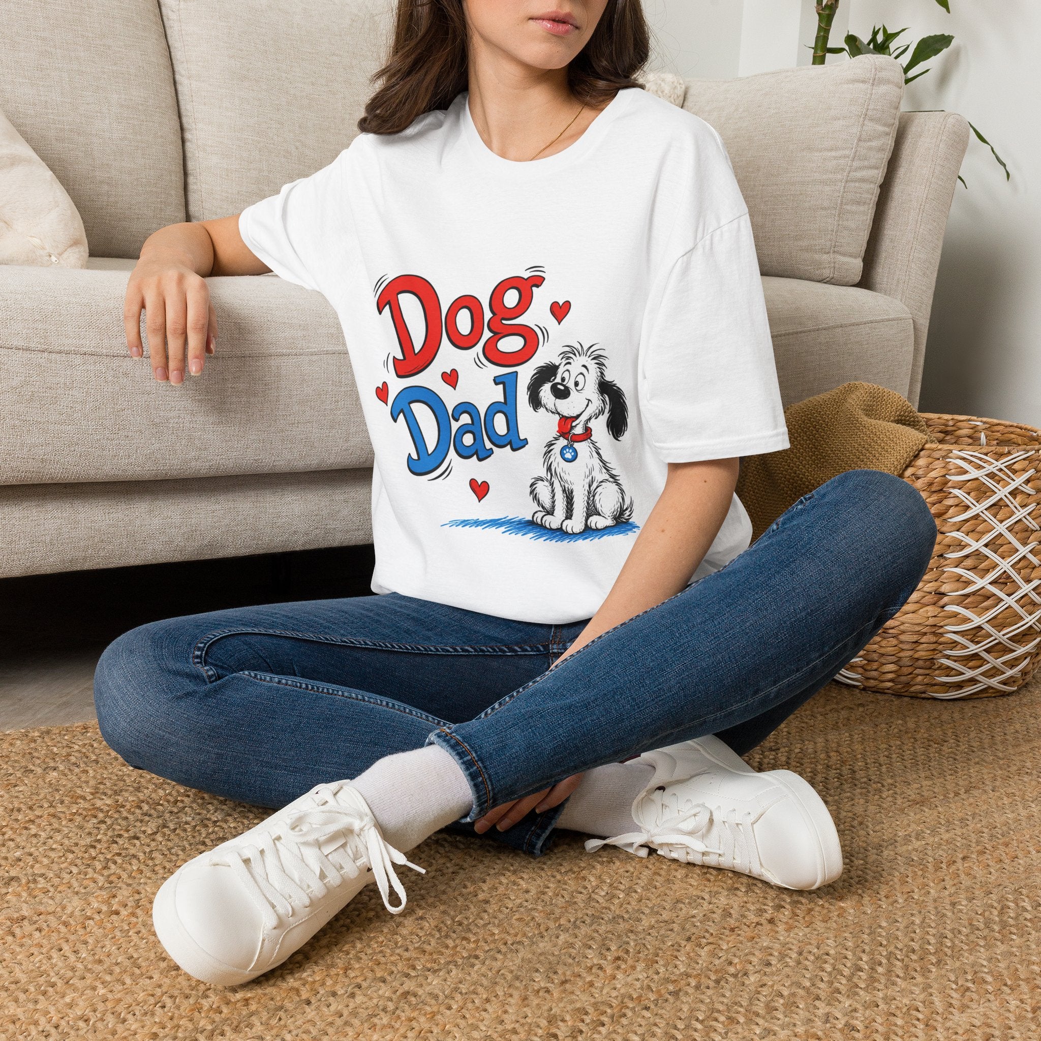 Dog Dad T-Shirt — Cute Cartoon Pup Fathers Day Gift