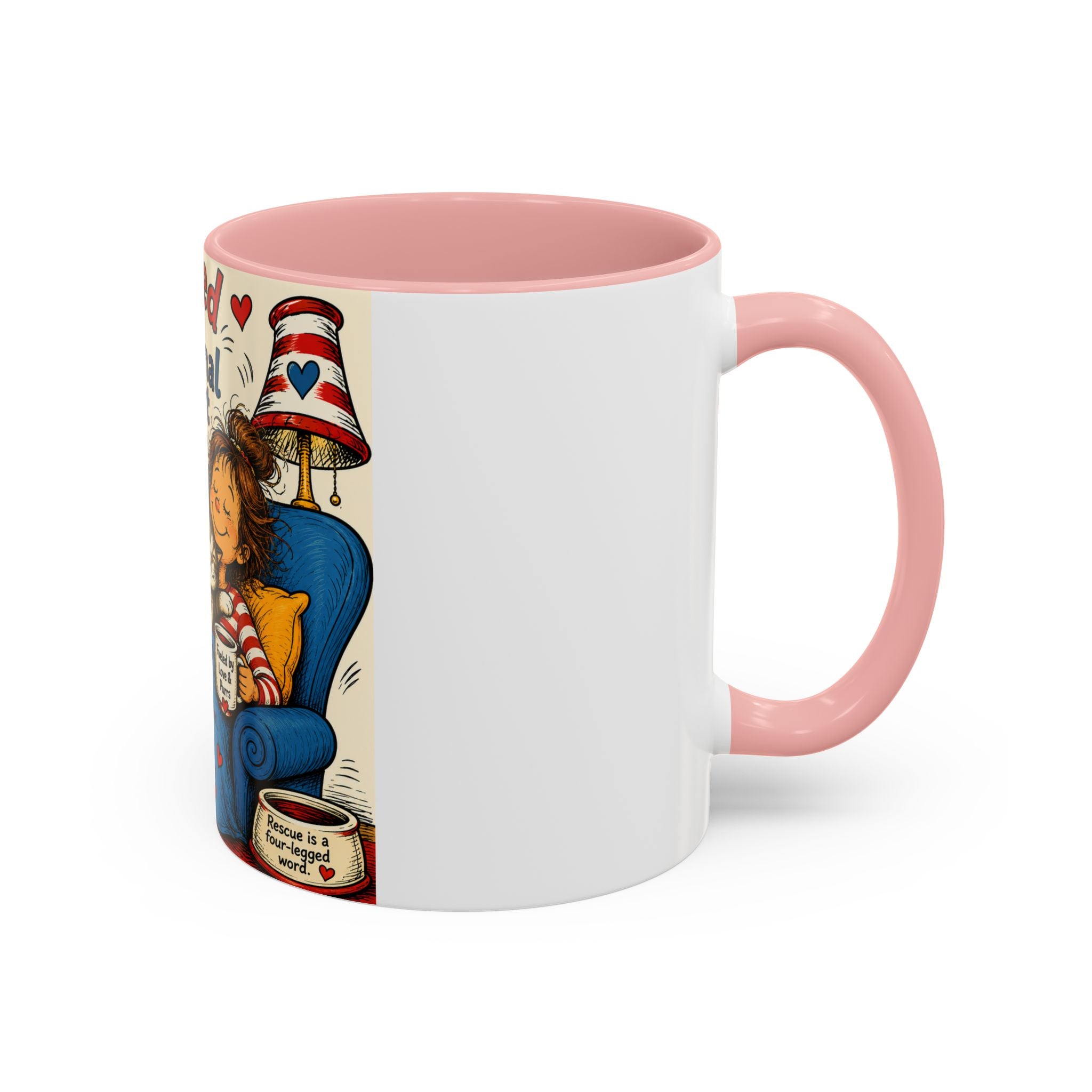 Rescued by My Emotional Support Cat Coffee Mug – 11/15oz Accent Mug