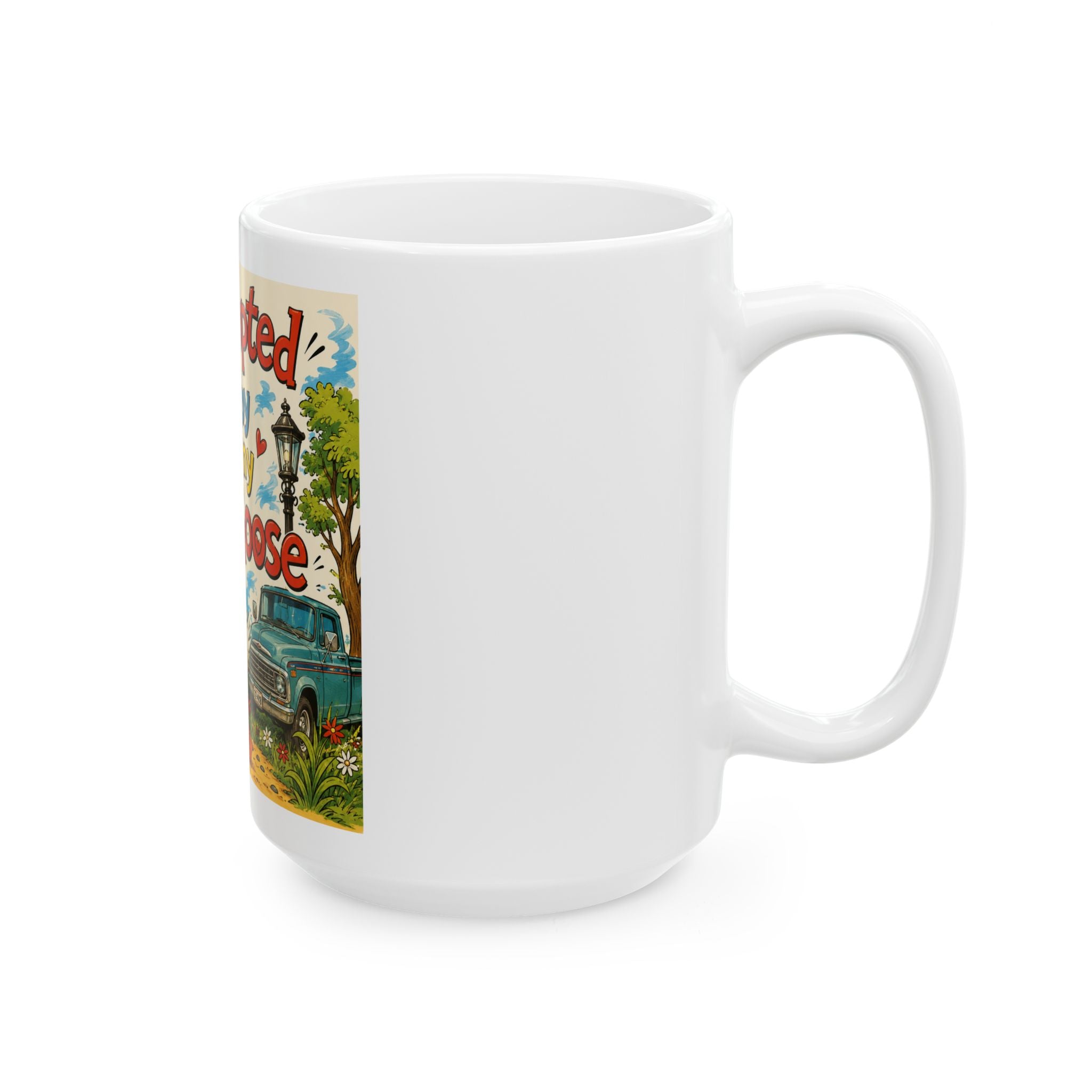 Adopted by My Goose Ceramic Mug – Whimsical Farmhouse Gift (11oz & 15oz)