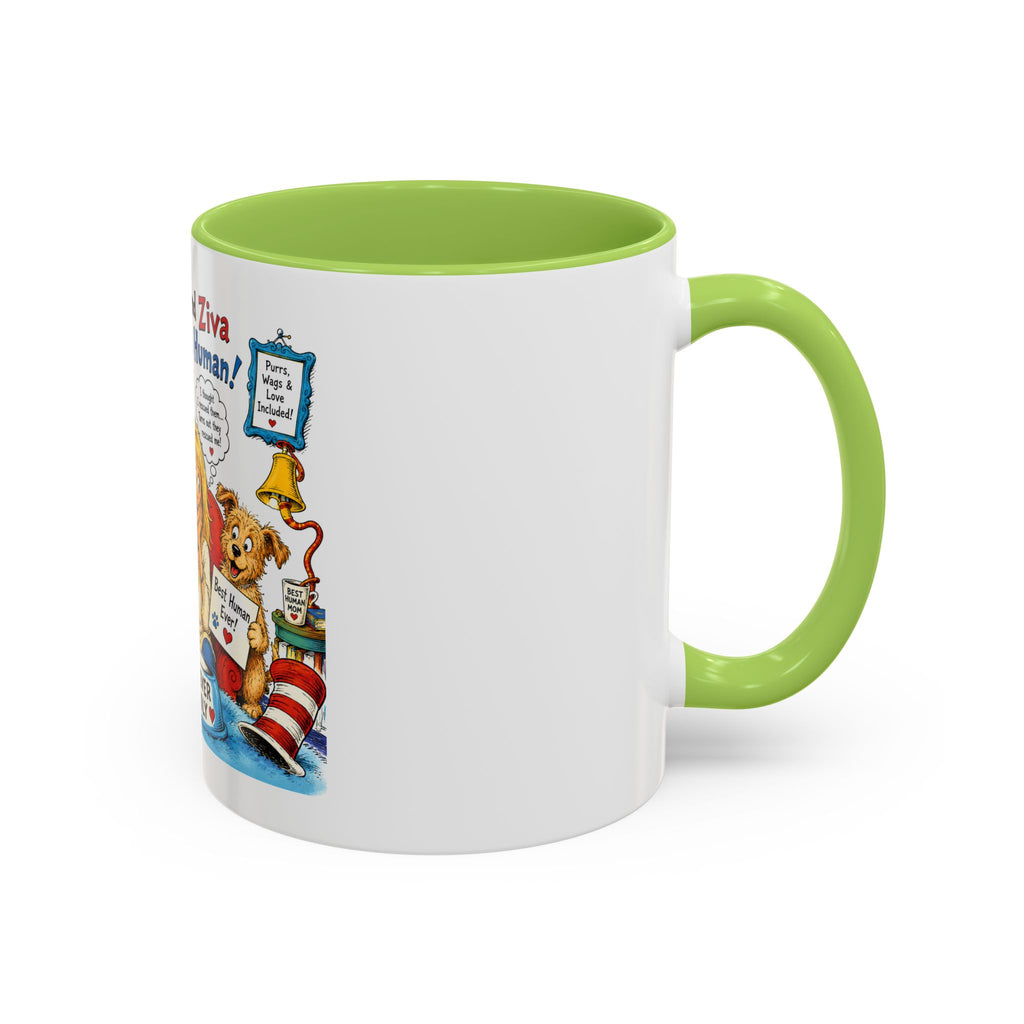 Adopt a Human Coffee Mug - 'Gibs and Ziva Adopt a Human' Cute Pet Rescue Design (11/15oz)