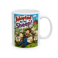 Farm Life Ceramic Mug — 'Aww Shucks' Cute Sheep Farm Coffee Cup (11oz, 15oz)