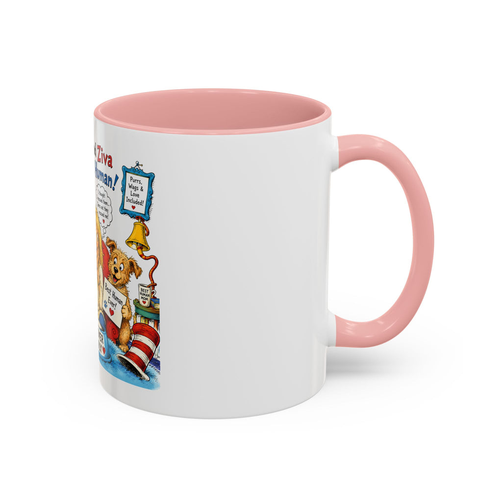 Adopt a Human Coffee Mug - 'Gibs and Ziva Adopt a Human' Cute Pet Rescue Design (11/15oz)