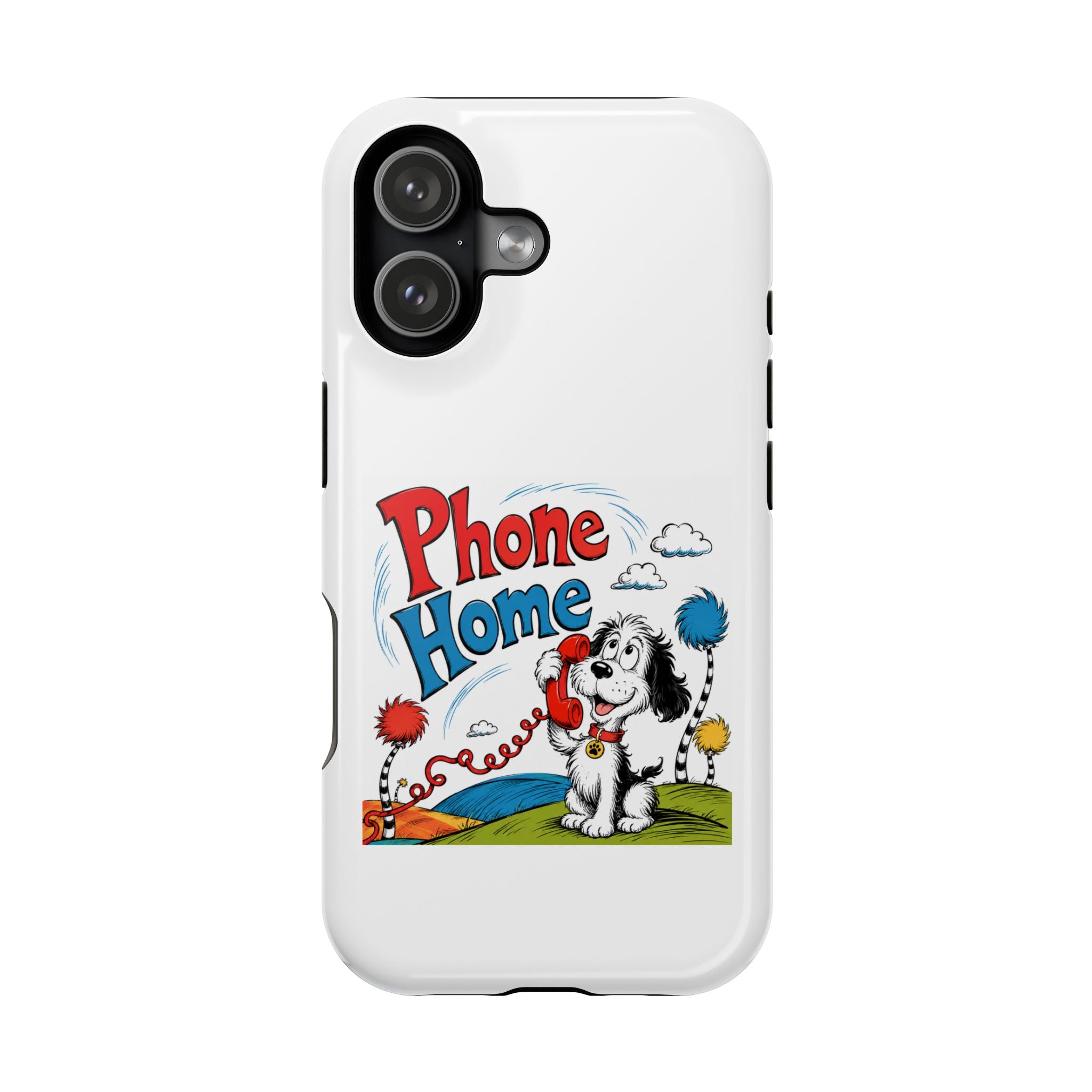 Phone Home Phone Case — Cute Dog Retro Graphic Magnetic Impact-Resistant Case