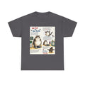 Cat Humor T-Shirt — "Fat Cat on the Scale" Illustrated Graphic Tee
