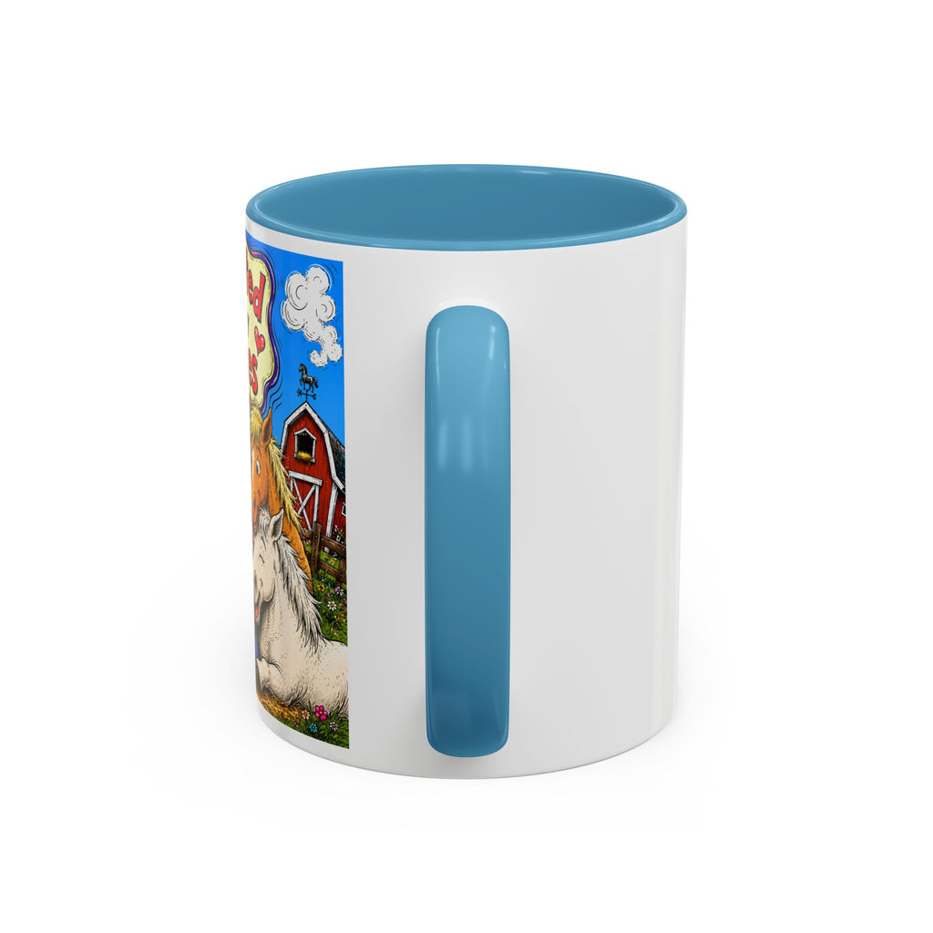 Adopted by My Horses Coffee Mug — Cute Farm Animal Gift (11/15oz)