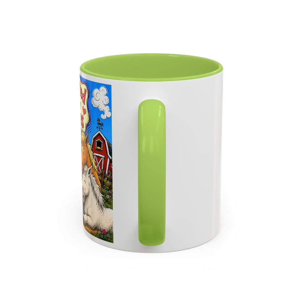 Adopted by My Horses Coffee Mug — Cute Farm Animal Gift (11/15oz)