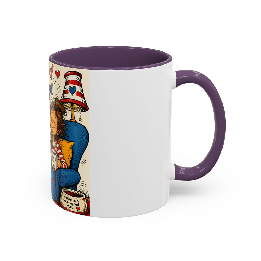 Rescued by My Emotional Support Cat Coffee Mug – 11/15oz Accent Mug