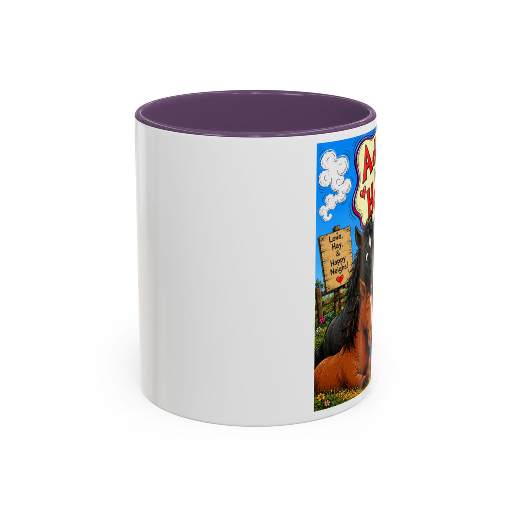 Adopted by My Horses Coffee Mug — Cute Farm Animal Gift (11/15oz)