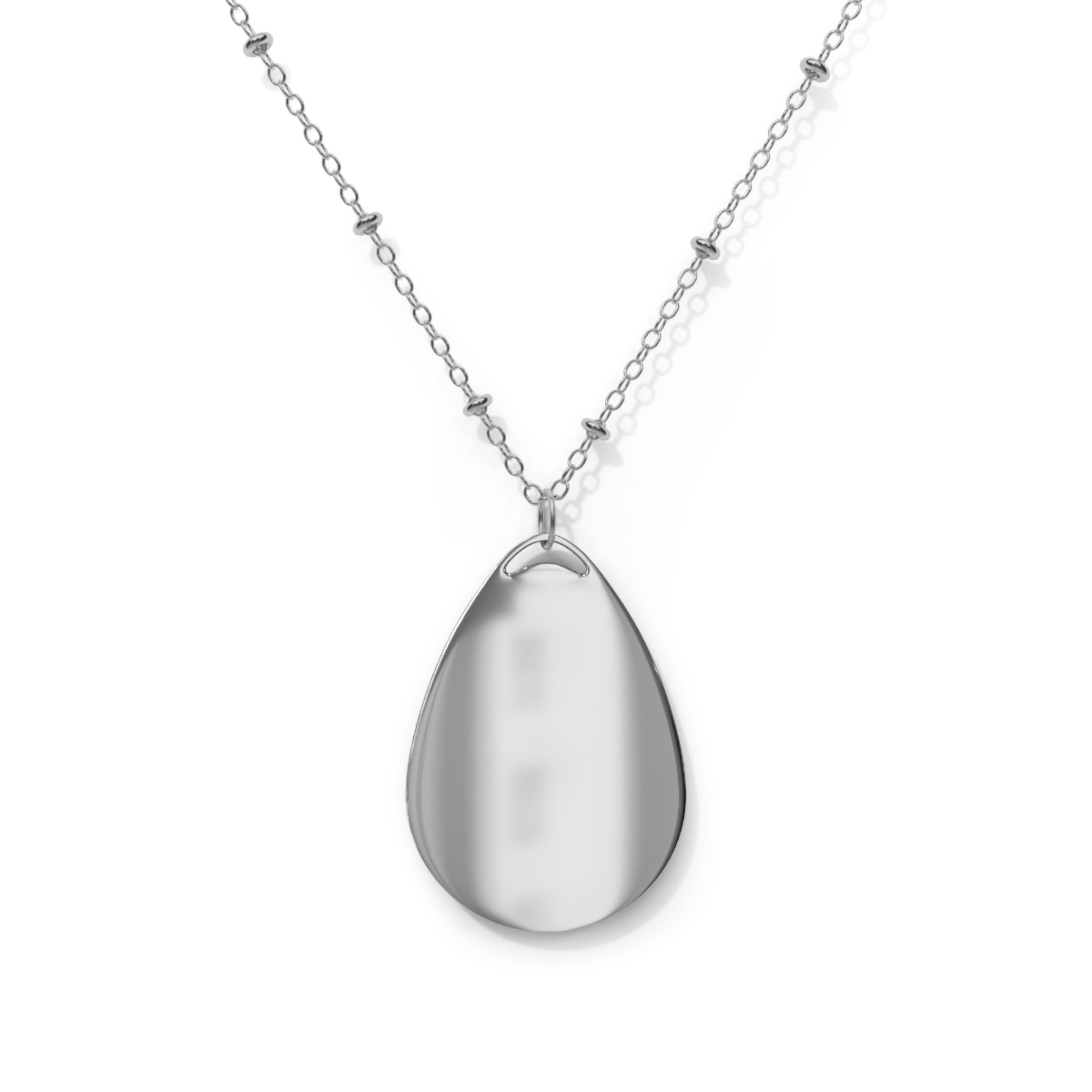 Adopted by My Cat & Dog Oval Necklace — Pet Rescue Pendant