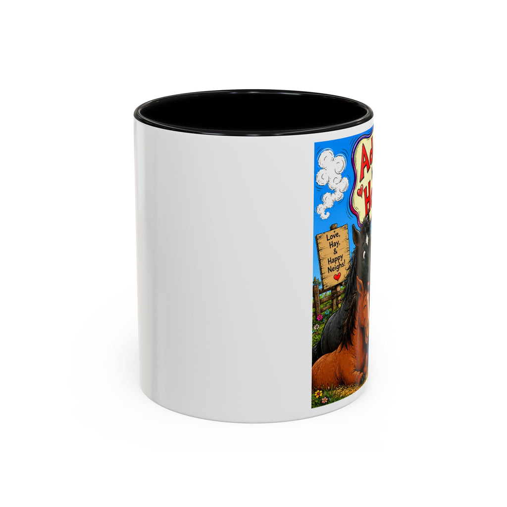 Adopted by My Horses Coffee Mug — Cute Farm Animal Gift (11/15oz)