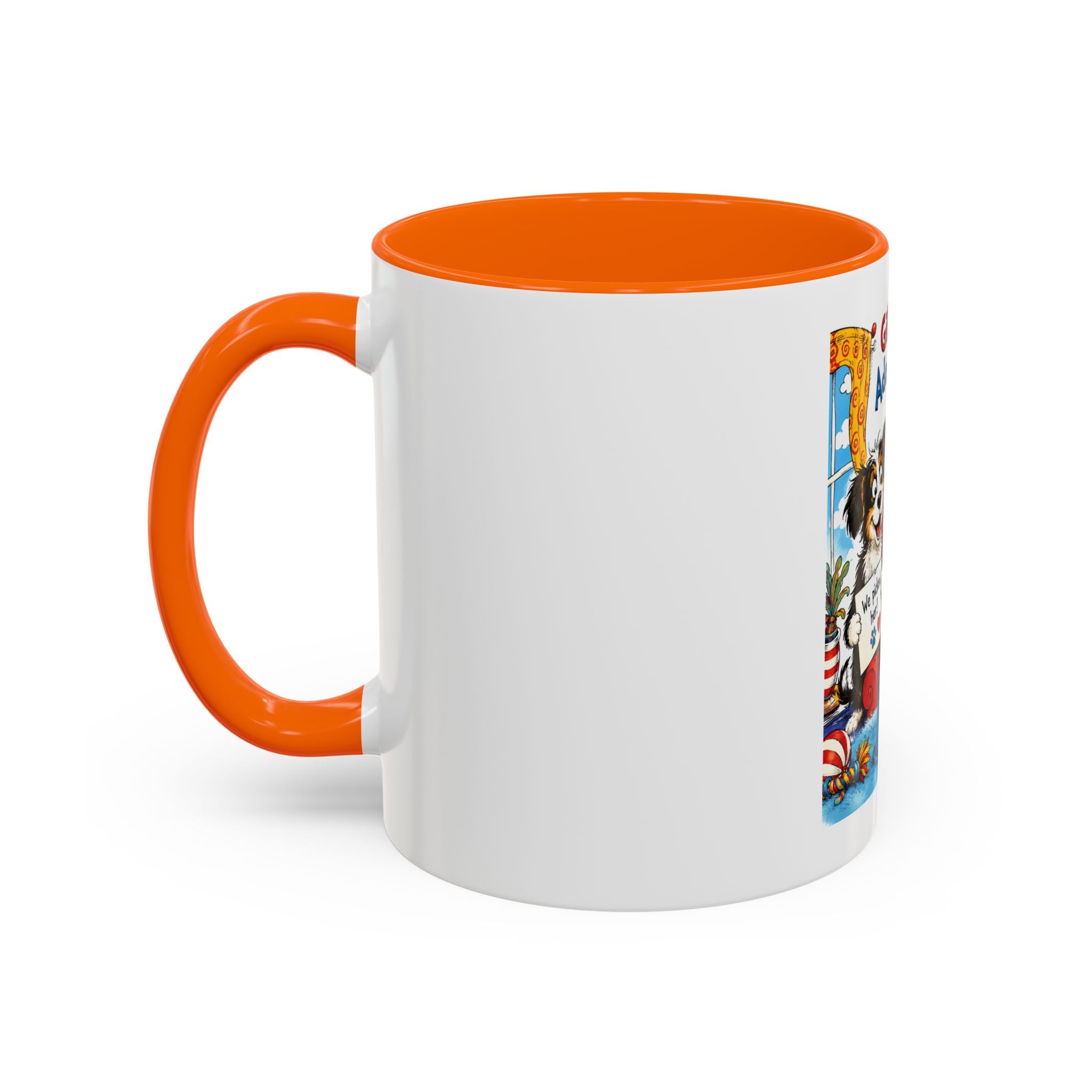 Adopt a Human Coffee Mug - 'Gibs and Ziva Adopt a Human' Cute Pet Rescue Design (11/15oz)