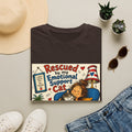 Emotional Support Cat T-Shirt — Rescued by My Emotional Support Cat Graphic Tee